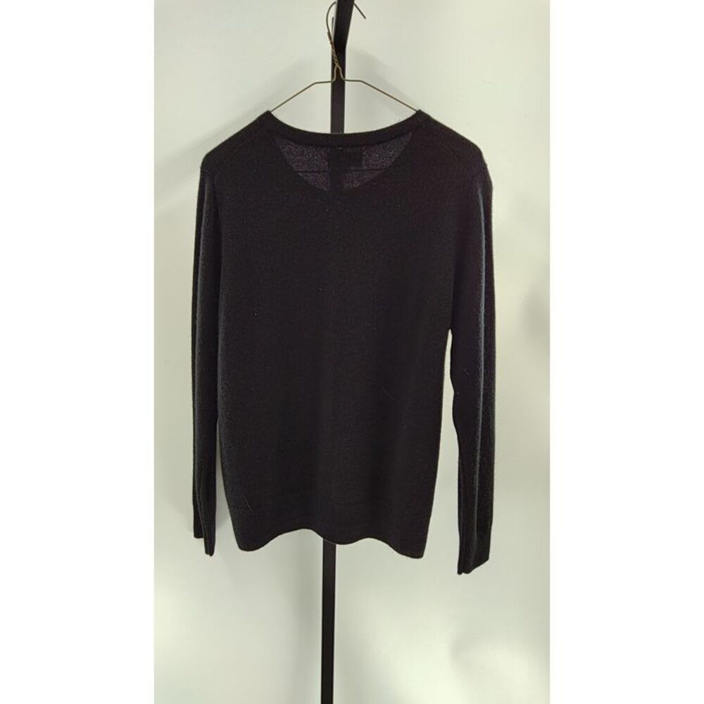 Quince Women Mongolian Cashmere Cardigan Sweater Black Top M - Picture 2 of 2